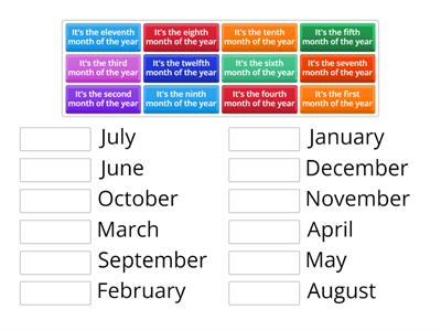 month + ordinals