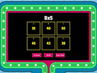 Multiplication - 8s, 6s, 9s