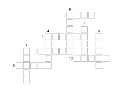 Crossword for Colours in Chinese