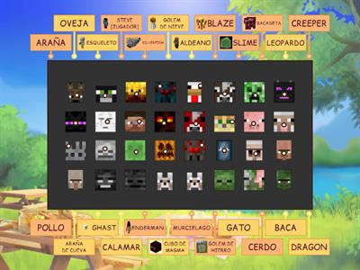 Conecta el mundo DE LOS MOBS DE MINECRAFT