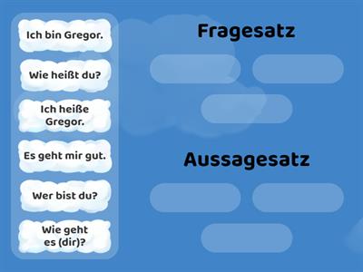 A1- Kapitel 1- Fragesatz oder Aussagesatz?