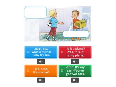 English with Smiling Sam Unit 5 Story time (match up)