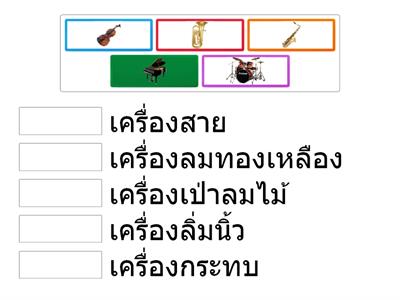 ประเภทของเครื่องดนตรีสากล