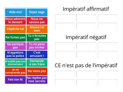 Impératif présent 