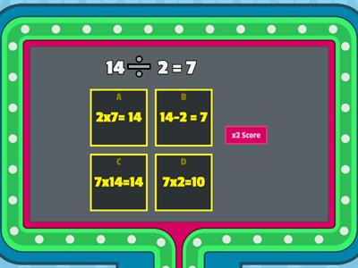 Multiplication and Division Facts