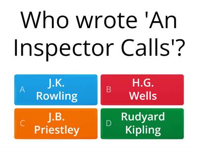 An Inspector Calls Opening Section Quiz
