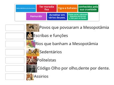 Revisão sobre Mesopotâmia e Egito Antigo