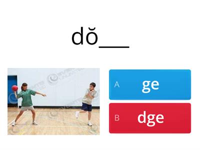 ge or dge - which spelling?
