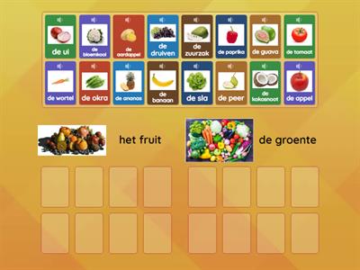 J&J 10 | Wat hoort waar? | groente en fruit