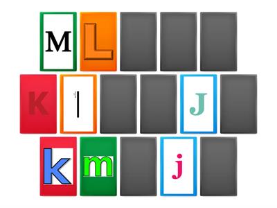 Match capitals with small letters (J-Q)