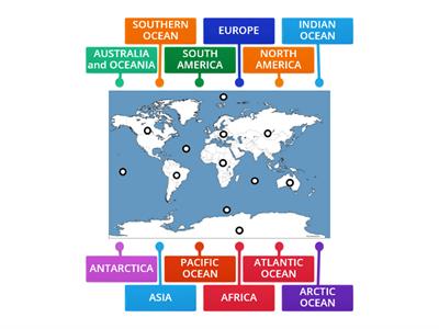 The Continents & Oceans of the World