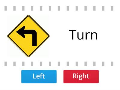Giving directions / Turn right or left 