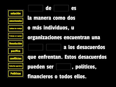 RESOLUCIÓN DE CONFLICTOS 