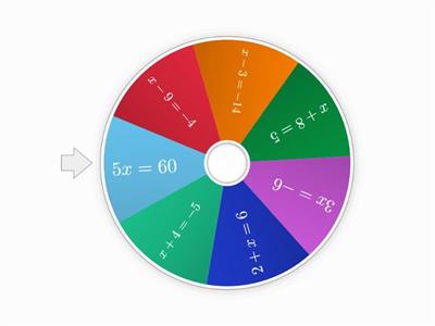 Random wheel - Equations