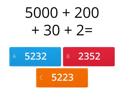 Place Value - expanded notation