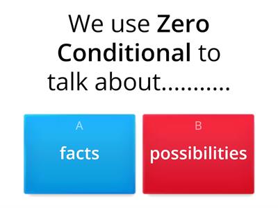 Zero Conditional 