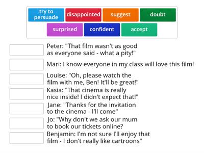 Verbs expressing attitude and opinion