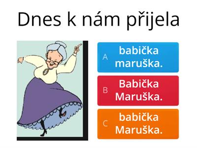 Český jazyk 2. třída - vlastní jména, abeceda