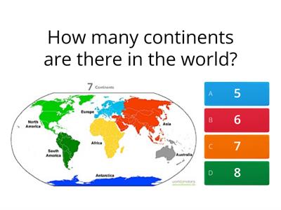 The World Quiz: CONTINENTS
