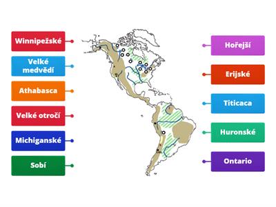 Z-7 AMERIKA jezera (mapa)