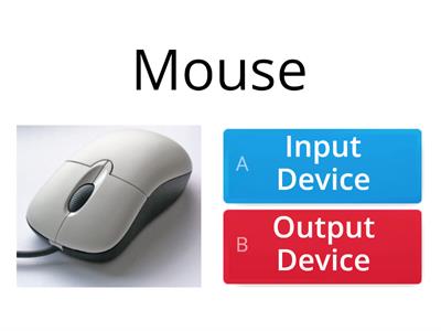  Input and output device