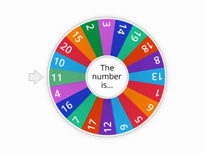  Number Wheel 1-20