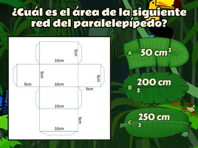 Área del cubo y paralelepípedo