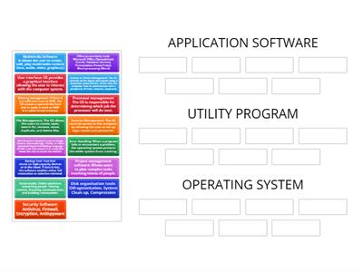 SOFTWARE (Application, Utility program, Operating System) 