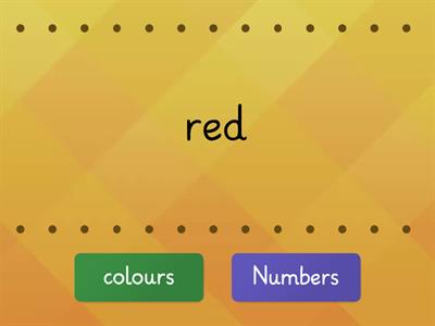 colours and numbers 