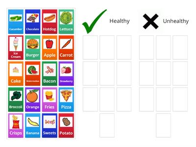  Healthy  and Unhealthy Food Quiz