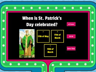 St Patrick's Day - quiz