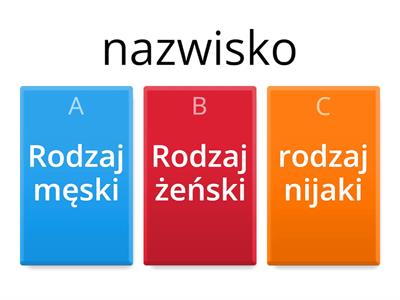 Rodzaj - język polski 