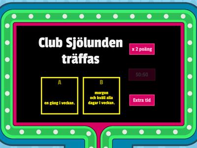 Club Sjölunden quiz