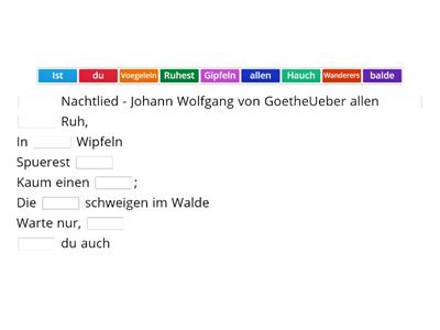 Y6 Wanderers Nachtlied