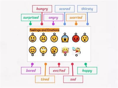 FEELINGS AND EMOTIONS - diagram
