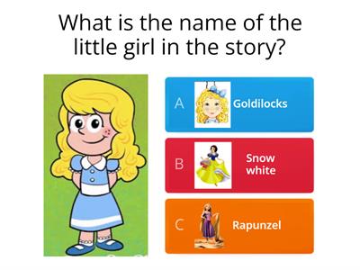 Goldilocks and the three bears, comprehensive questions