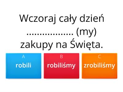 ASPEKT czas przeszły