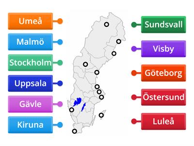 11 städer i Sverige