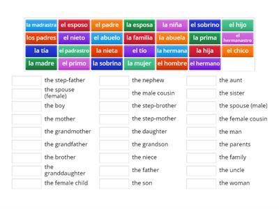 151 Lec 3 La familia - Matching 