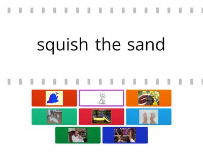 3.3 blends match up (student reads phrase aloud, then matches picture)