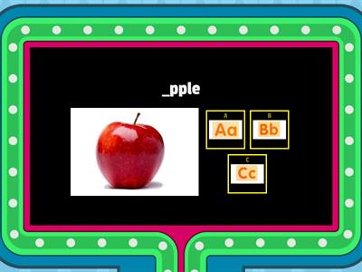 First Letter Sound Match