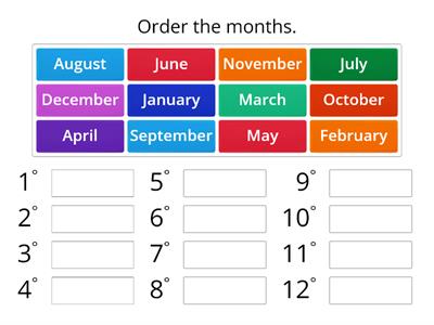 Months of the year 