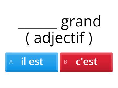  C'est vs Il est