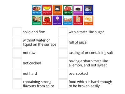 Talking about food: Adjectives