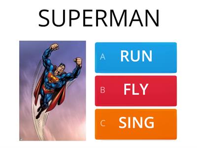 CHOOSE THE CORRECT SUPERPOWER