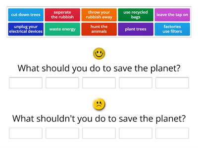 Saving the planet grouping 