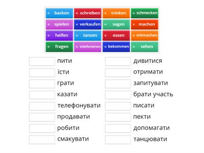 Verben. Deutsch-Ukrainisch