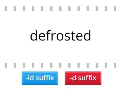 6.2 -ed suffixes -id or -d