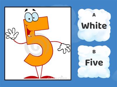 Choose the right answer: colours and numbers