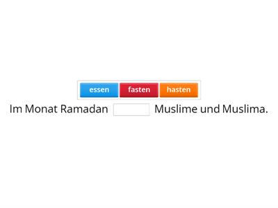 Ramadan: Wortschatz und Textverständnis